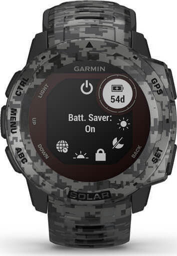Garmin Instinct Solar 45mm Waterproof Smartwatch with Heart Rate Monitor (Graphite Camo) view 6