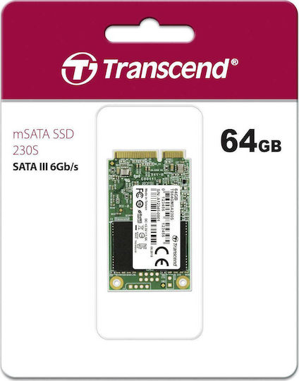 Transcend 230S SSD 64GB mSATA with SATA III Connection view 4