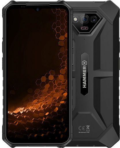 Hammer Iron V Dual SIM (6GB/64GB) Resistant Smartphone Black view 1