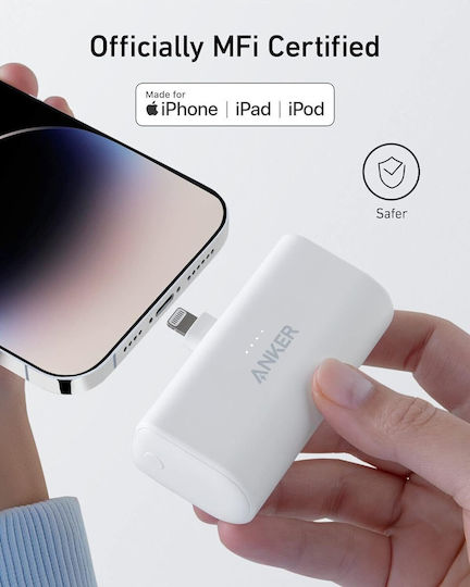 Anker 621 Nano Lightning Power Bank 5000mAh 12W White view 3