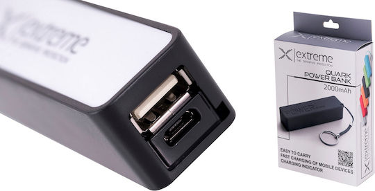 Esperanza XMP101 Power Bank 2000mAh with USB-A Port Black view 3