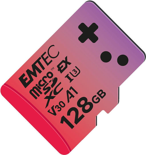 Emtec Gaming microSDXC 128GB Class 10 U3 V30 A1 UHS-I view 1