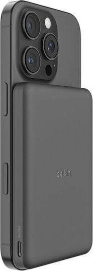 Belkin BoostCharge Slim Magnetic Power Bank 5000mAh 5W with USB-C Port Black view 7