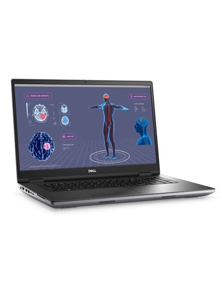 Dell Precision 7780 17.3" FHD (i9-13950HX/32GB/1TB SSD/RTX 2000 Ada/W11 Pro) Aluminum Titan Grey (US Keyboard) view 1