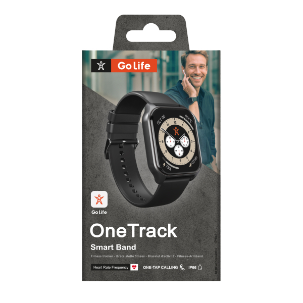 SBS Onetrack Smartwatch with Heart Rate Monitor Black view 2
