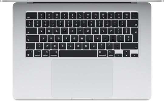 Apple MacBook Air 15" (2024) 15.3" Retina Display (M3-8-core/8GB/512GB SSD) Silver (UK Keyboard) vue 2