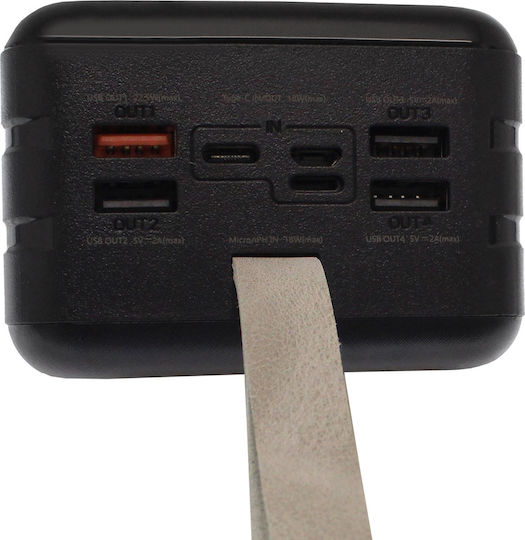 Remax RPP-173 Power Bank 60000mAh 22.5W with 4 USB-A Ports and USB-C Port Black view 5