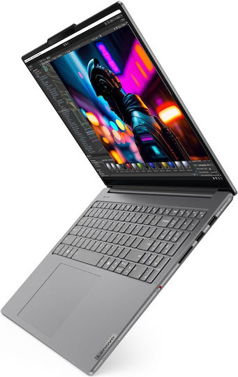 Lenovo Yoga Pro 9 16IMH9 16" UHD Touchscreen 165Hz (Ultra 7-155H/16GB/512GB SSD/GeForce RTX 4060/W11 Home) Luna Grey (US Keyboard) view 7