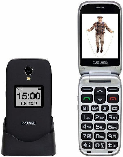 Evolveo EasyPhone FS Single SIM Mobile with Large Buttons Black view 6