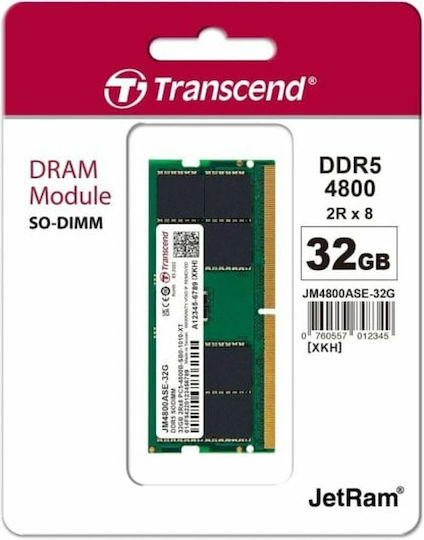 Transcend DDR5 with Module 1x32GB and Speed 4800 for Laptop JM4800ASE-32G view 2
