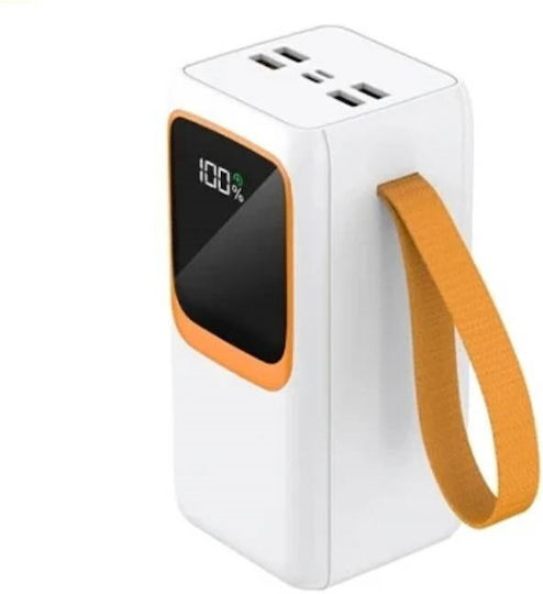 Tuqin QP41 Power Bank 45000mAh with 4 USB-A Ports and 2 USB-C Ports White view 4