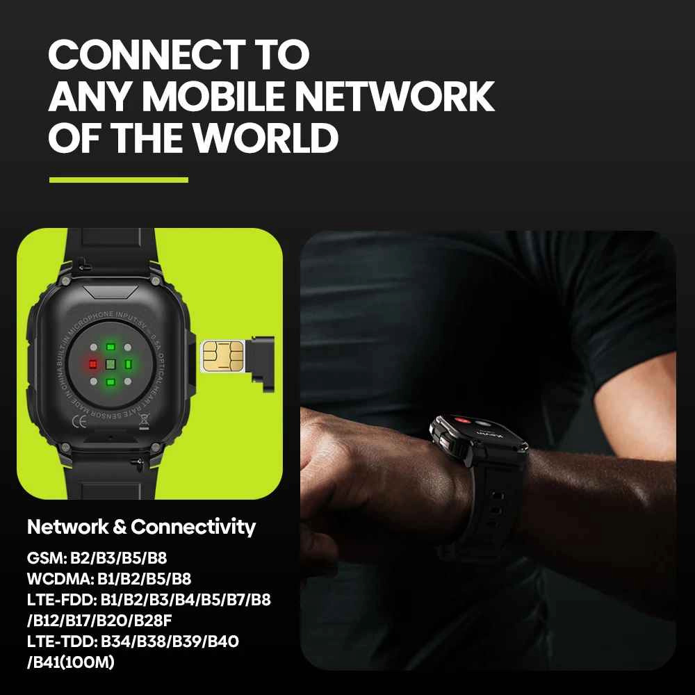 Zeblaze Thor SQ Smartwatch with Heart Rate Monitor (Black) view 4
