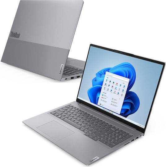 Lenovo ThinkBook 16 G6 IRL 16" IPS FHD+ (i3-1315U/8GB/512GB SSD/W11 Pro) Arctic Grey (International English Keyboard) vista 3