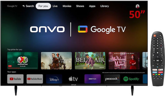 Onvo Smart Television 50" 4K UHD LED OV50F950 HDR (2023)