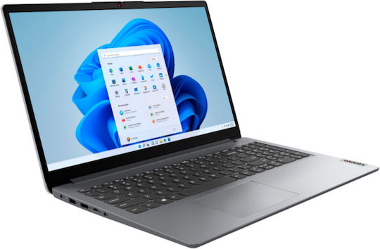 Lenovo IdeaPad 1 15AMN7 15.6" IPS FHD (Ryzen 5-7520U/8GB/512GB SSD/W11 S) Cloud Grey (GR Keyboard) view 3