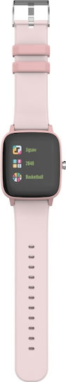 Forever IGo Pro JW-200 Smartwatch with Heart Rate Monitor (Pink) vue 4
