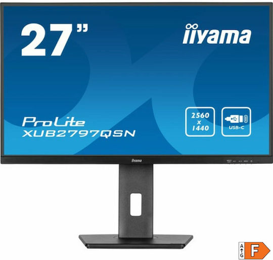 Iiyama PROLITE XUB2797QSN-B1 IPS Monitor 27" QHD 2560x1440 view 3