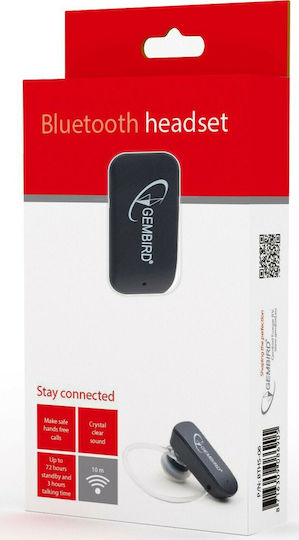 Gembird BTHS-06 Earbud Bluetooth Handsfree Earphone Black view 5
