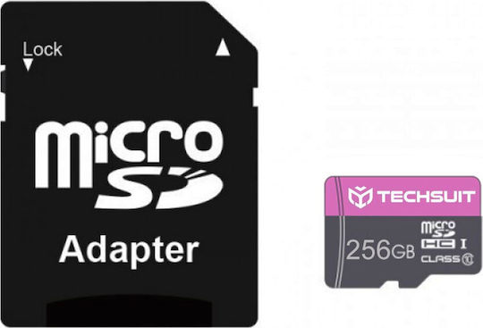 Techsuit microSDHC 256GB Class 10 10MB/s Memory Card with Adapter view 1
