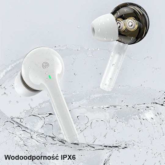 Awei T12 In-ear Bluetooth Handsfree Earphones with Charging Case White view 9