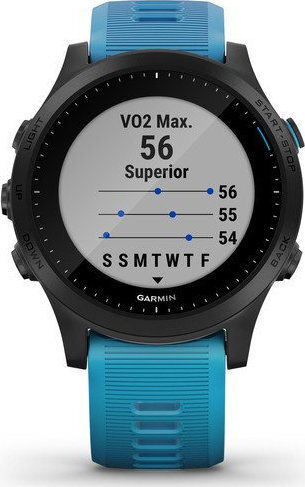Garmin Forerunner 945 Stainless Steel 47mm Waterproof Smartwatch with Heart Rate Monitor (Blue) view 8