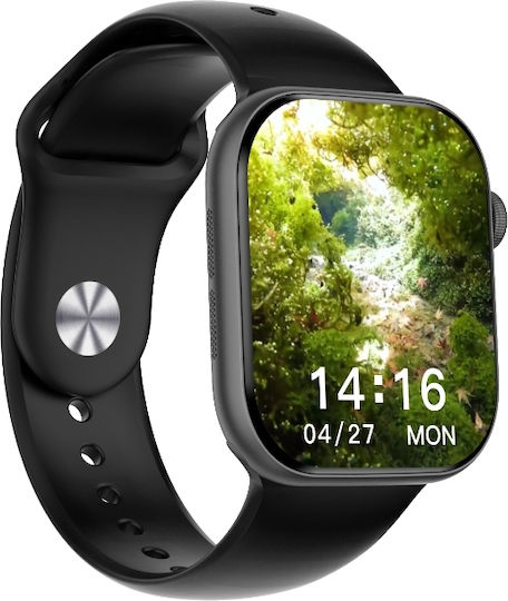 NO.1 DT Watch 10 with Heart Rate Monitor (Black Case / Black Silicone Strap) view 4