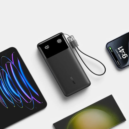 Anker Powercore 20000mAh 30W with USB-A Port and 2 USB-C Ports Power Delivery Black view 6