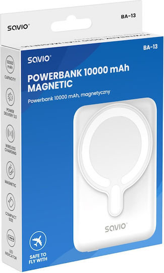 Savio BA-13 Power Bank 10000mAh Power Delivery White Ansicht 4