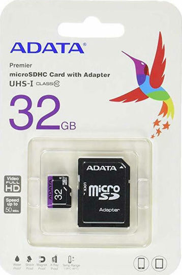 Adata Premier microSDHC 32GB U1 V10 UHS-I 50MB/s with Adapter view 5