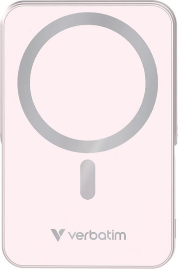 Verbatim Charge ‘n’ Go MagSafe Power Bank 10000mAh 15W with USB-C Port Pink view 2