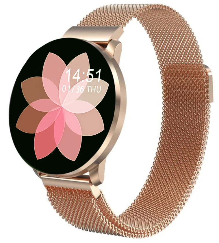 FiT ConnectForce Smartwatch with Heart Rate Monitor (Gold)