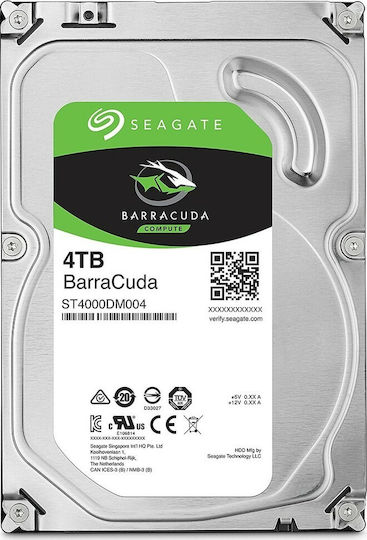Seagate Barracuda 4TB HDD Hard Drive 3.5" SATA III 5400rpm with 256MB Cache for Desktop ST4000DM004