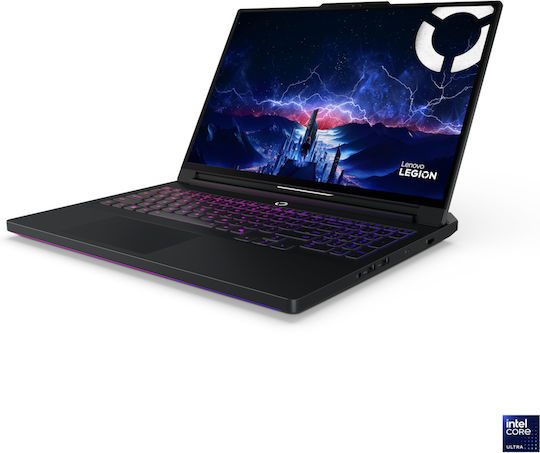 Lenovo Legion Pro 7 16IAX10H 16" OLED QHD 240Hz (Ultra 9-275HX/64GB/1TB SSD + 1TB SSD/GeForce RTX 5080/W11 Home) Eclipse Black (US Keyboard) vue 3