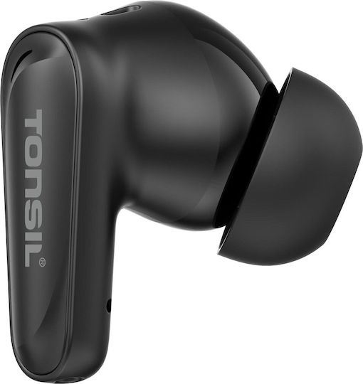 Tonsil TW50BT In-ear Bluetooth Handsfree Earphones with Sweat Resistance and Charging Case Black vista 2