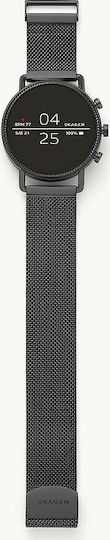 Skagen Falster 2 Stainless Steel 40mm Smartwatch with Heart Rate Monitor (Black) view 4