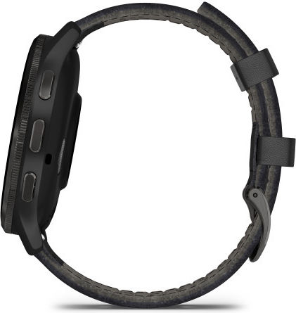 Garmin Venu 3 Stainless Steel 45mm Waterproof Smartwatch with Heart Rate Monitor (Slate with Black Leather) view 6