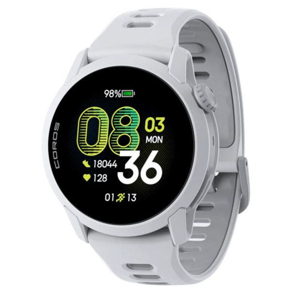Coros Pace 4 43mm Waterproof Smartwatch with Heart Rate Monitor (White Silicone Strap) view 1