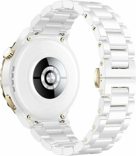 Huawei Watch GT 3 Pro Ceramic 43mm Waterproof with Heart Rate Monitor (Ceramic White) view 3