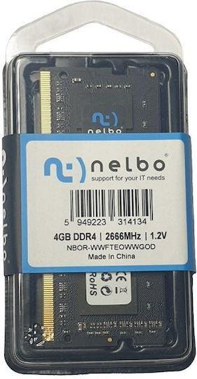 Nelbo DDR4 with Module 1x4GB and Speed 2666 for Laptop DFMZQDMBM
