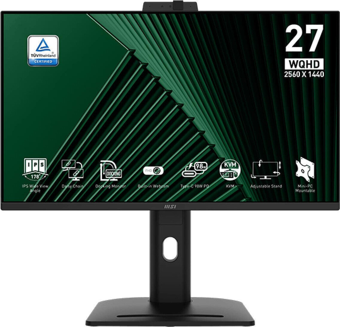 MSI PRO MP275QPDGDE IPS HDR Monitor 27" QHD 2560x1440 with Response Time 4ms GTG