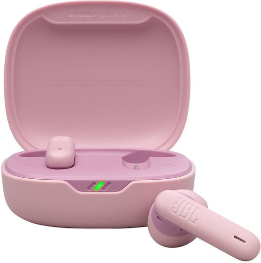 JBL Vibe Flex 2 Earbud Bluetooth Handsfree Earphones with Charging Case Pink