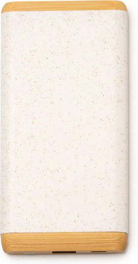 KASIM Power Bank 5000mAh with USB-A Port Beige view 1
