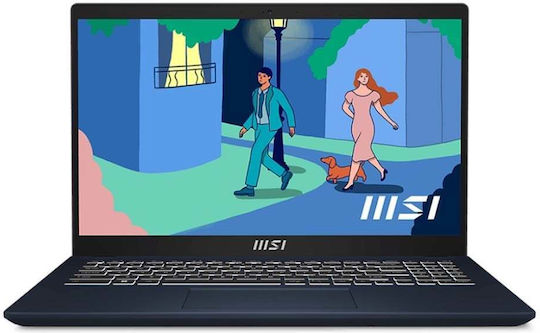 MSI Modern 15 B7M 15.6" FHD (Ryzen 7-7730U/16GB/512GB SSD/W11 Pro) Classic Black (US Keyboard)