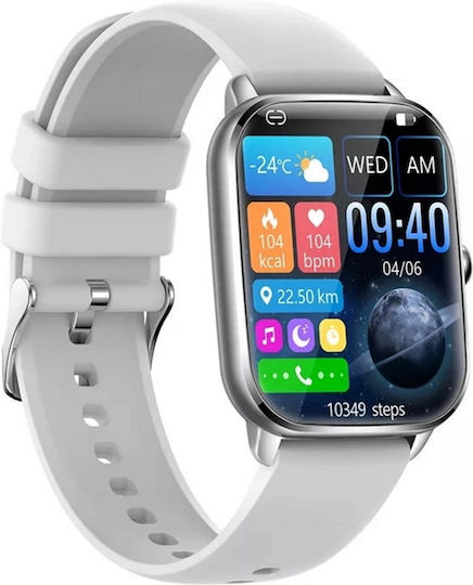 Lexus Collection Smartwatch Fitness Bracelet Idealstore Touch Screen 3d Calls Messages Bluetooth Heart Rate Sleep Monitoring Multi-sport Speaker-microphone Barometer Ip67 Alarm Android-ios Long Battery Grey Edition view 1