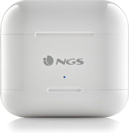 NGS Artica Duo In-ear Bluetooth Handsfree Earphones with Charging Case White vue 4