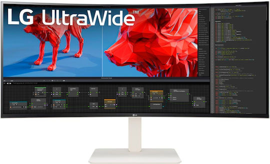LG 38WR85QC-W Ultrawide IPS Curved Monitor 37.5" QHD 3840x1600 144Hz with Response Time 1ms GTG view 1