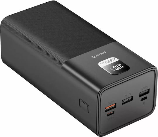 Swissten Power Bank 40000mAh 100W with 3 USB-A Ports and USB-C Port Quick Charge 3.0 Black