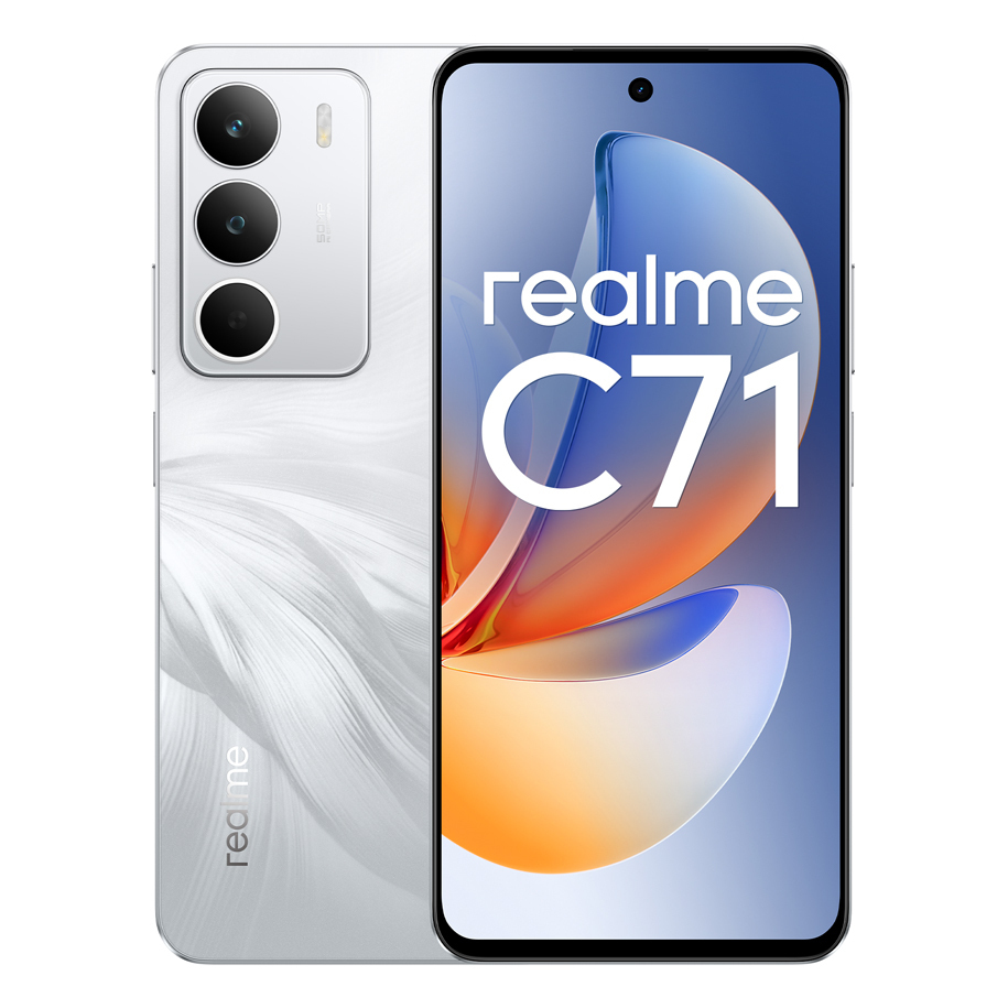 Realme C71 Dual SIM (8GB/256GB) Lily White view 1