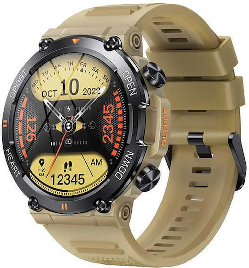 Bakeey K76 Pro Khaki Smartwatch (Khaki) view 1