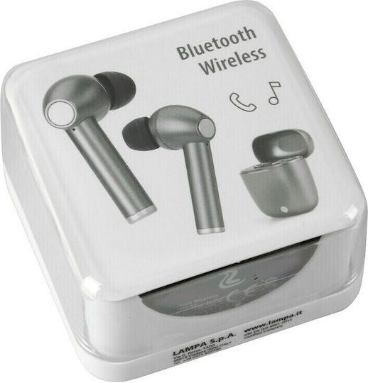 Lampa In-ear Bluetooth Handsfree Earphones with Charging Case Silver